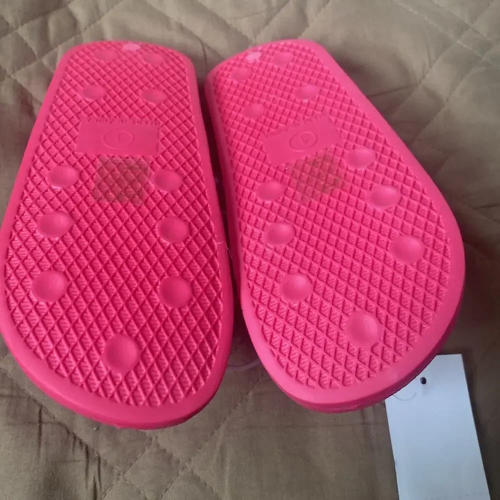 Crewcuts ombré glitter slide sandals